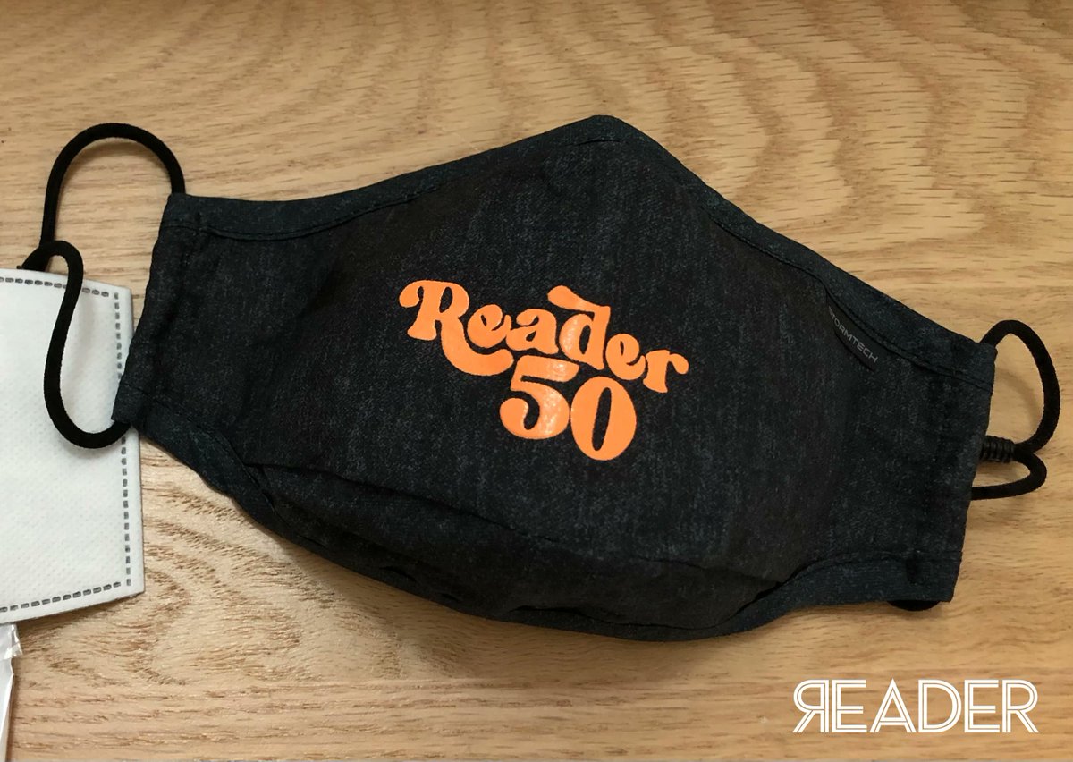 Chicago_Reader's tweet photo. New #Reader50 masks! π· Represent the Reader and stay safe with these triple filtered face masks. Any purchase made through our store supports the Chicago Reader and independent media β¨ https://t.co/bNRtZVUUyc https://t.co/X6G1QpMtvm