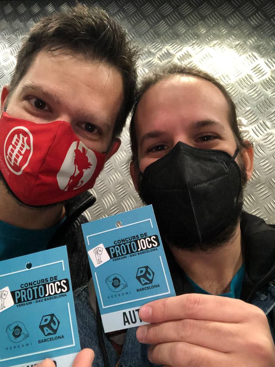 Iknatius's tweet photo. El #Dau2021 ha sido una gran experiencia. MIL gracias al montonazo de personas que pasaron por las mesas del concurso de protos de #Verkami. Nos hizo muchísima ilusión ver a tanta gente riendo (o llorando) con #BeringBreakers y #Click3. Larga vida al #DauBcn! https://t.co/QgOQTVrh2g