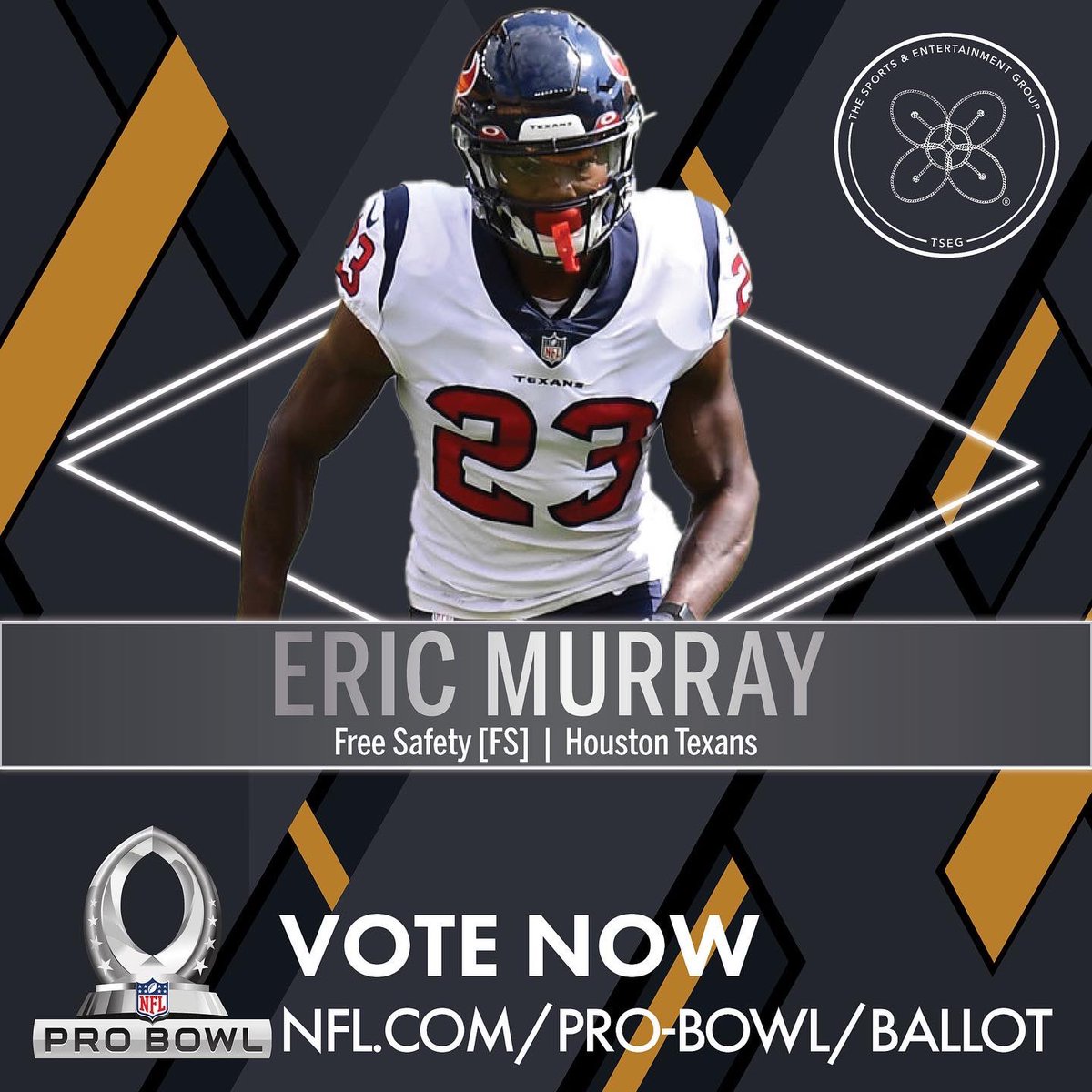 TheSportsEntGrp's tweet photo. It’s that time of year again to cast your votes for @TheSportsEntGrp #NFL clients for #ProBowl! Link 🔗 below:
https://t.co/ckFnnpljBi…
#ProBowl2022 #NFLProBowl #ProBowlVote #Voting #AFC #NFC #DeshazorEverett #GeorgeFant #EricMurray #MichaelCarter #AthleteRepresentation #TSEG https://t.co/Ryp2FUBzmb