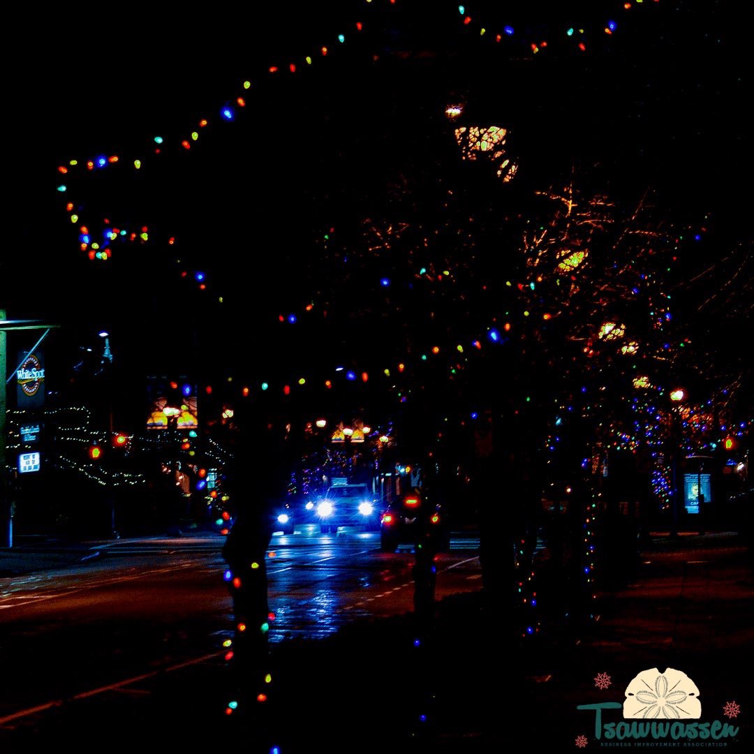 SunnyTsawwassen's tweet photo. Take an evening stroll and enjoy the sparkle!⭐️
Over 25 years of bright lights brought to you by the Tsawwassen BIA

📷photo credit @colejamesbarlow 

#shoplocal  #supportlocal  #loveyourlocals 
#lovelivelocal #welovelocal
#supportsmallbusiness  
#welovedeltabc #buylocaldelta https://t.co/qEJh8rqu6C