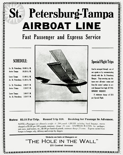 It's the last day of Aviation History Month which means it's time for one last fact! 
On New Year's Day of 1914, the first commercial airline took its maiden flight by crossing Tampa Bay.
#AviationHistoryMonth