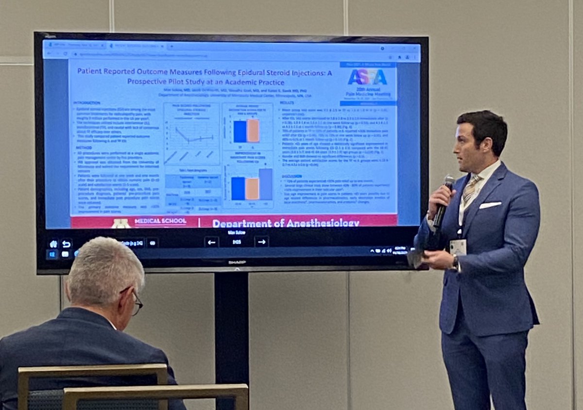 UMNanes's tweet photo. You love to see it! Drs. Andrew Hanson and Max Solow presented their own research studies at #ASRAfall21. https://t.co/V7CVzYGEZK