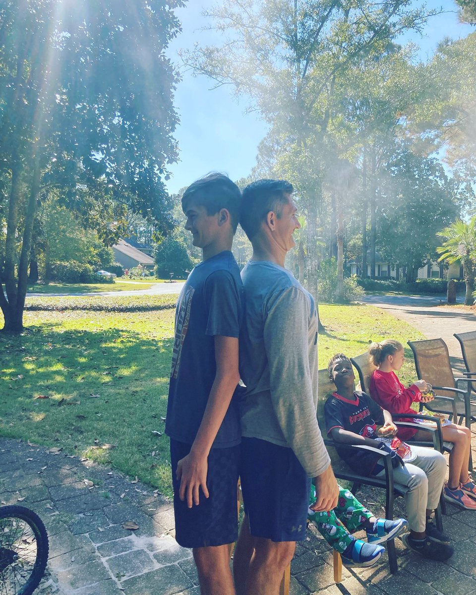 JustinCWyatt's tweet image. It happened. 
Confirmed. 
He passed me. 
Can’t deny it. 
He’s 14 and I’m 6’4”. 
Send grocery money.
#tallkid