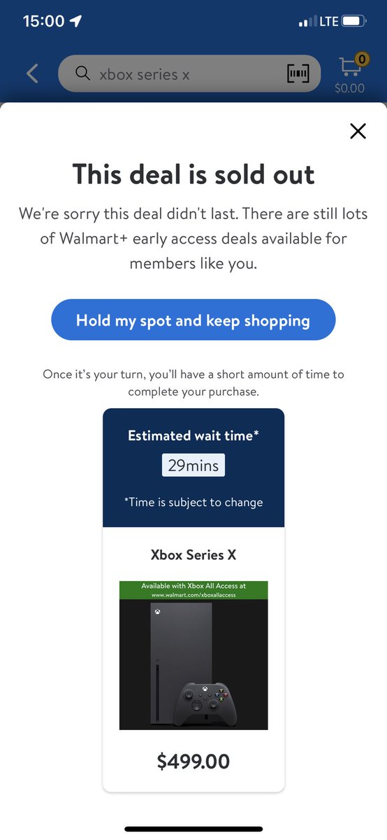 JacobDo17088202's tweet photo. @XboxStockAlerts 1 second that is when it sold out. https://t.co/UItLZqJy5e