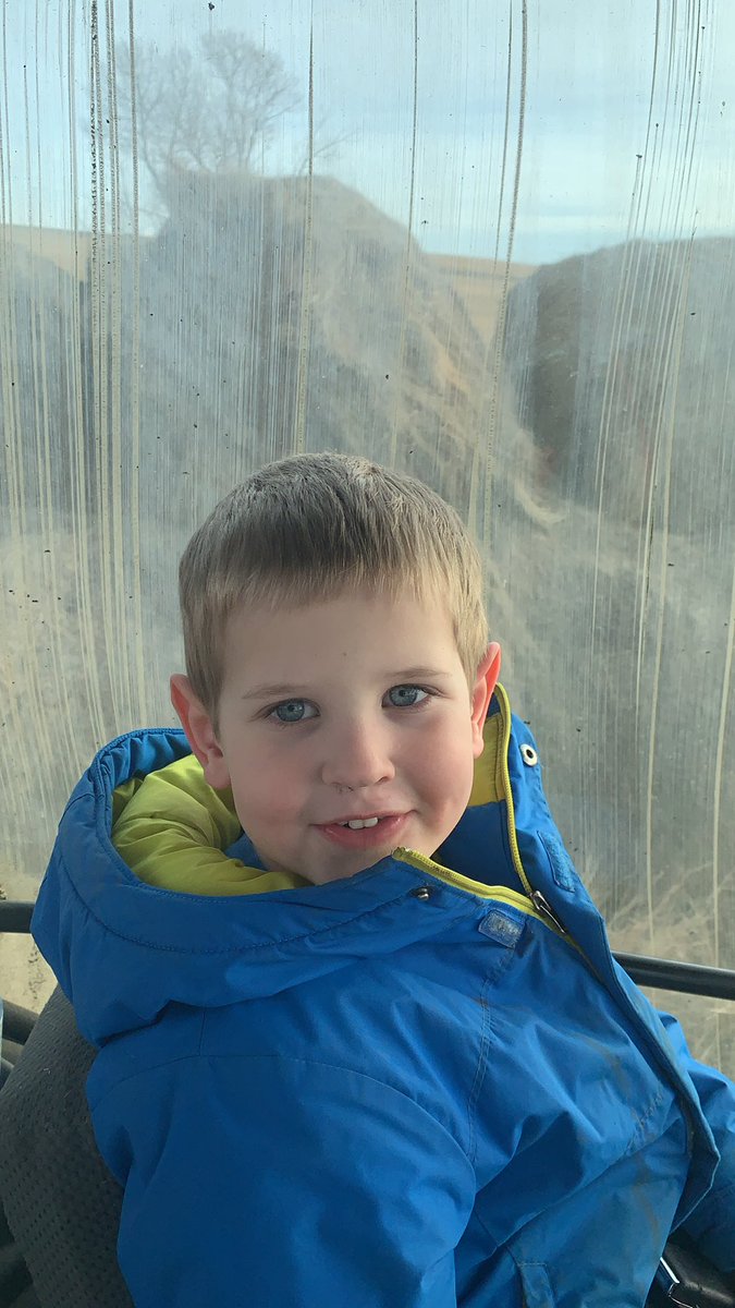 If you don’t have many memories of whacking your head off of the side window or something in the tractor cab. Are you even a #realfarmkid ? 
Pretty sure he’s gained that title, complaining of too many bumps in the feed yard. Can’t become a #regularrancher without it.