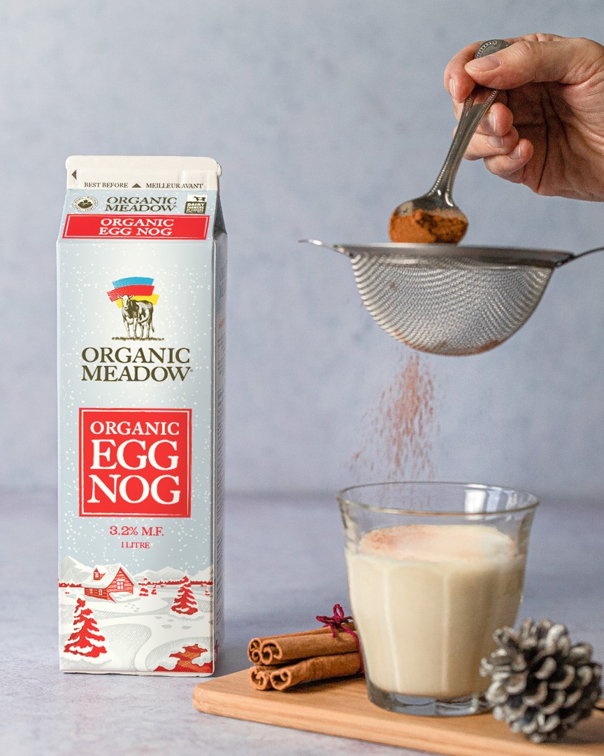 It's that time of year again 🎄 get into the holiday spirit with some delicious organic Egg Nog!