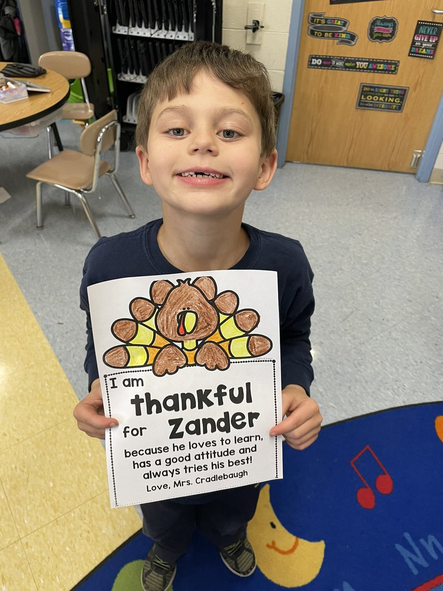 I’m super thankful for these 22 second-graders! I sure hope their families enjoy the turkey this year! #TVTech <a href="/TV_Vikes/">Teays Valley Schools</a>