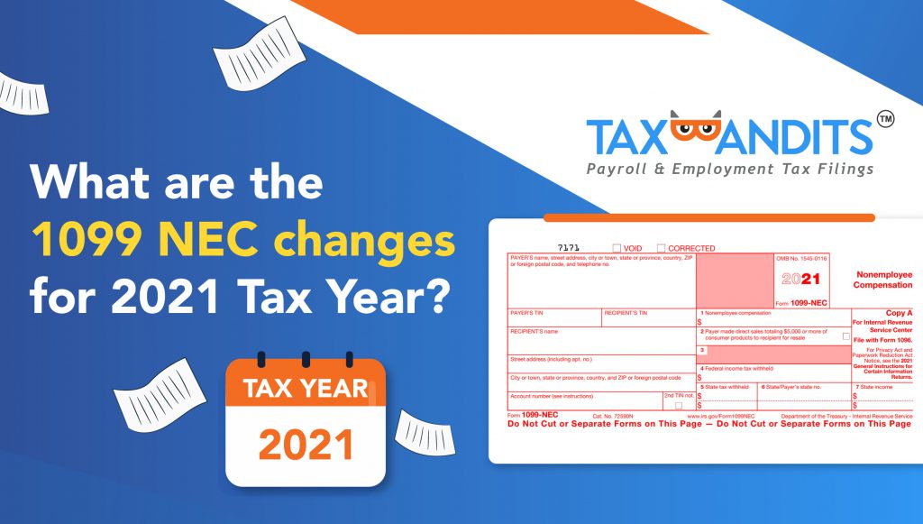 taxbandits's tweet photo. What are the Changes to Form 1099 NEC for Tax Year 2021? Check it out: https://t.co/Mt4kva853P https://t.co/JFGgyPKzIj