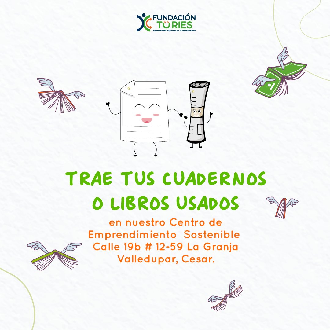 Regresamos recargados para recolectar muchos cuadernos📚📚 y libros usados
En la 4° versión de la #Cuadernatón desde casa puedes sumarte, si estás interesado puedes escribirnos al whatsapp 316 349 07 62 o traer tu cuaderno o libro usado en nuestra sede Calle 19b # 12-59 La Granja
