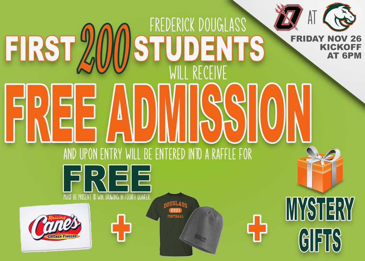 Link for Friday’s game is out!!! Get your tickets now! 

gofan.co/app/events/469…

Oh and if you’re a student you can get in free!!! Show out for the Broncos as they play for a spot at Kroger Field! 

Kickoff Friday at 6 against Owensboro!