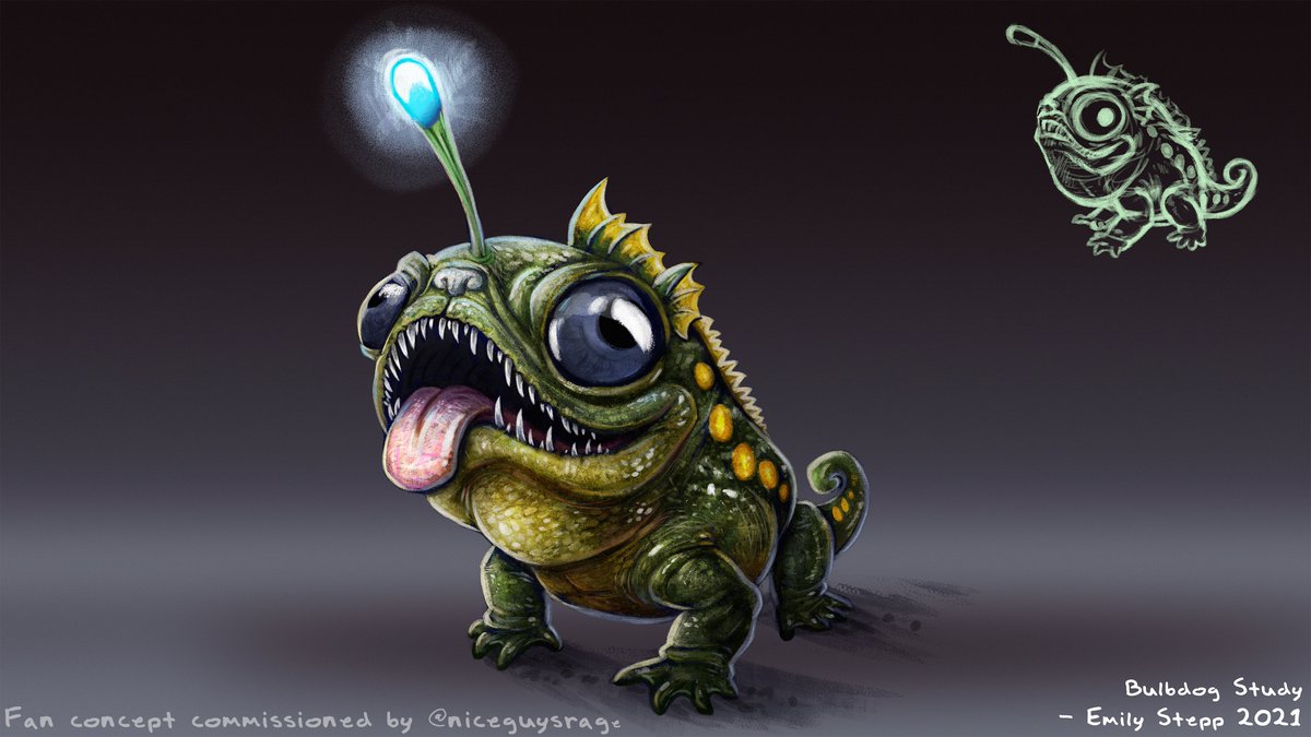 Emily_Art's tweet image. ARK: Survival Evolved Bulbdog fan concept to make it even cuter.