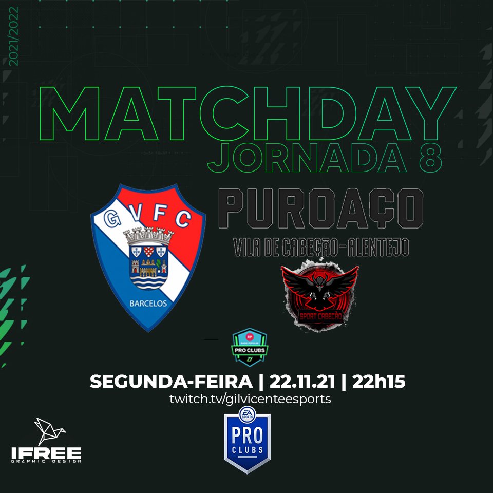 GVFC_esports's tweet photo. 🎮 PRO CLUBS 🎮

Arranca mais uma semana intensa 🥵

🥊 @CabecaoSport
📆@esportzy 

Vem ver estes craques a jogar 🍫🐓

📺 https://t.co/fFQioqdPPw  📺 https://t.co/qWdDOncVo9