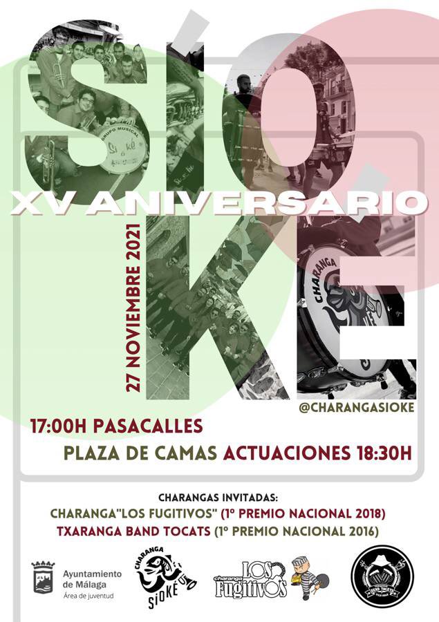 Charangasioke's tweet photo. Feliz día a todos los músicos!! En especial a los que forman o han formado parte de nuestra formación.
Además queremos felicitar el día a nuestros amigos de @losfugitivos_  y @bandtocats que lo celebrarán con nosotros el sábado por las calles de Málaga!
💚❤️ https://t.co/lECmQcLDmB