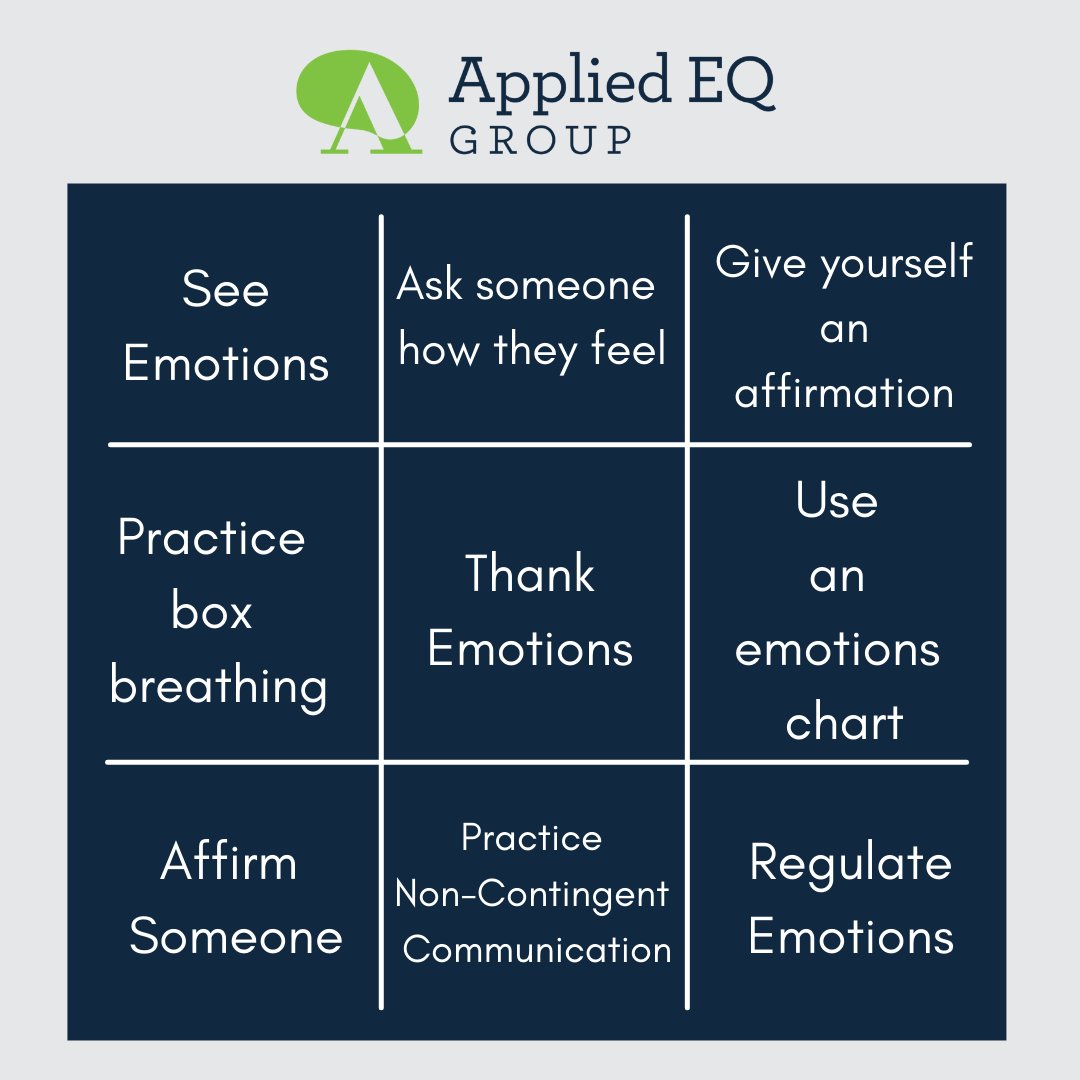 We’d like to invite you to play EQ bingo with us!

Pick a prompt and share how you applied your EQ!  If you share, we’ll enter you to win a $50 Starbucks giftcard. :)