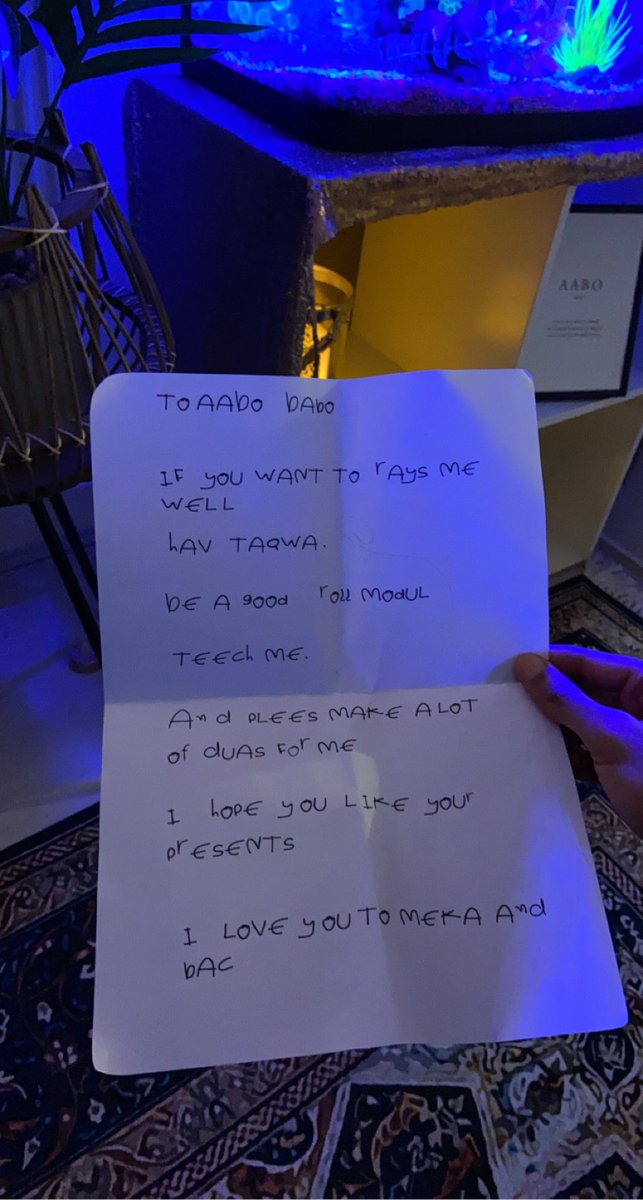 Father2AQueen's tweet photo. Came home to find a surprise gift &amp; letter from my lil Queen ❤️ https://t.co/6X9h2v2b5v