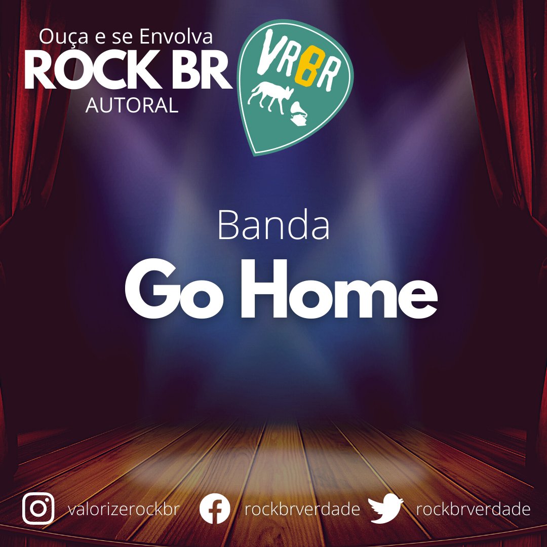 A dica de hoje é a banda Go Home com o som "Meu Lugar no Mundo" Sonzeira!🤘

Ouça acessando nosso site clicando na playlist VRBR!
valorizerockbr.com.br!
No Insta, acesse pela bio!

Insta: <a href="/bandagohome/">BANDA GO HOME</a>

#rockautoral
#rockbr
#dicasvrbr