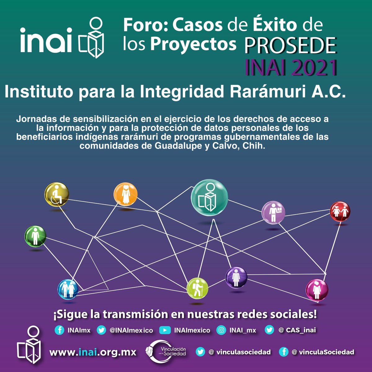 vinculasociedad's tweet photo. Conoce el proyecto de @InspiraAc, en donde se realizaron jornadas de sensibilización de los derechos #DAI y #DPDP a los indígenas Rarámuris dentro de las comunidades de Guadalupe y Calvo en el estado de Chihuahua #PROSEDEINAI https://t.co/RRaVe2KcqQ