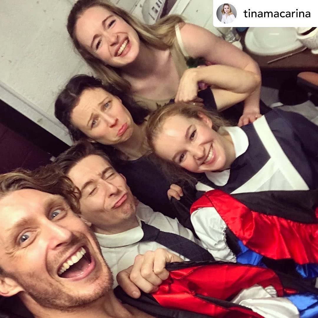 lawrencerussell's tweet image. And just like that, it's over 😭 3 months with these beauties on tour with #NotLadyC. Every single one of you is a superstar and the post-show blues are real. Thank you to everyone who came to support us around the UK and laughed with us! ❤ perfectly put by @tinamacarina
