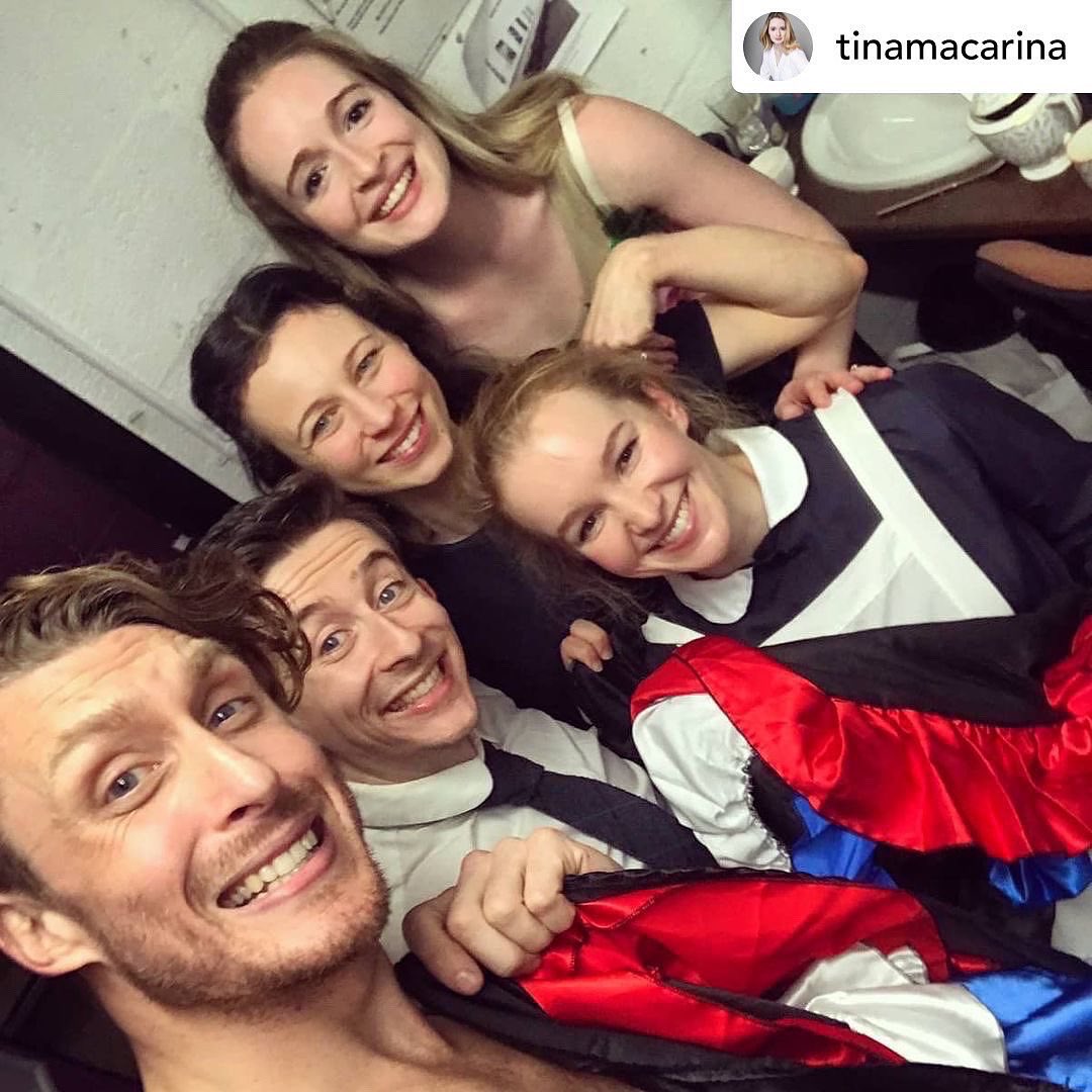 lawrencerussell's tweet image. And just like that, it's over 😭 3 months with these beauties on tour with #NotLadyC. Every single one of you is a superstar and the post-show blues are real. Thank you to everyone who came to support us around the UK and laughed with us! ❤ perfectly put by @tinamacarina