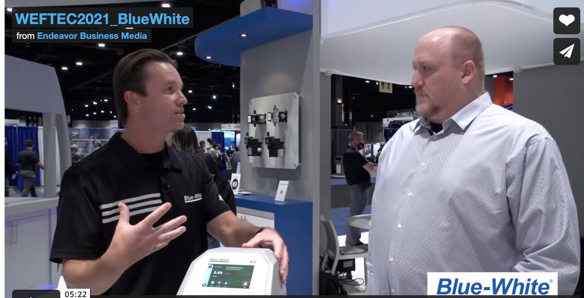ProcessingMag's tweet image. In this #video, @BlueWhiteInd president Rob Gledhill discusses the company&apos;s new FLEXFLO A3 Peristaltic #MeteringPump at #WEFTEC2021 | #Processing bit.ly/3wvUTws