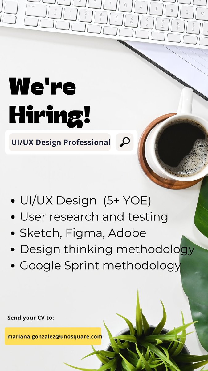 Recru2therescue's tweet photo. @unosquare is hiring!!  #wearehiring
Check out our #openpositions of the week
#remote #Mexico #Colombia #Bolivia
Advanced english required
100% payroll

Careers: https://t.co/dGdr7R41WD

@LosCazaVacantes
@cazachambas_mx
@EmpleosTI
#qaautomation #uiuxdesign #reactjs https://t.co/gc7aTXNkRp
