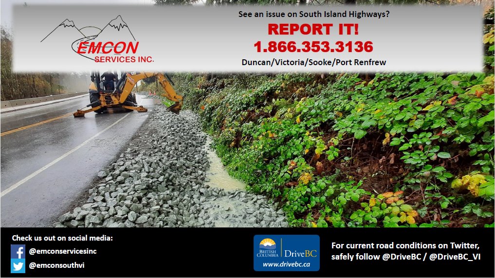 EmconSouthVI's tweet photo. #BCHwy1 #BCHwy14 #BCHwy17 #BCHwy18 #Spiritloop https://t.co/8siLf0jYmR