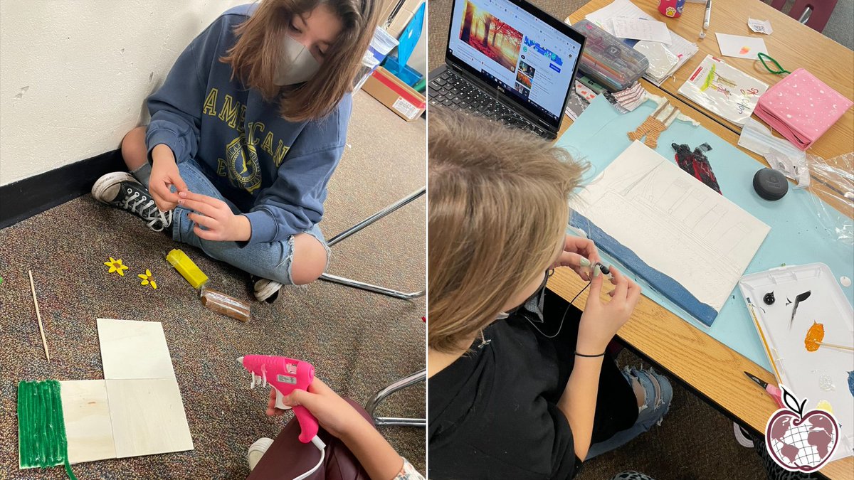 SSPPS6's tweet photo. #SSPpride 5th graders at Kaposia are finishing up their current PYP unit of inquiry on “Where we are in place and time.” To demonstrate their learning, Mrs. Zanish’s class studied a period of time they are interested in and are creating projects based on their learning! #PYPinSSP https://t.co/MkKBmh5CBZ