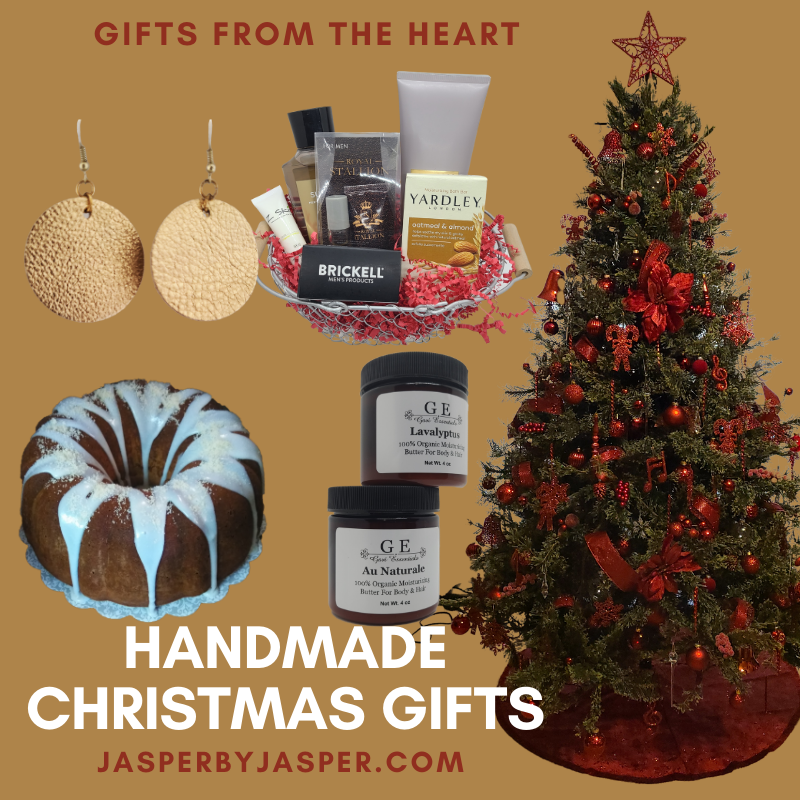 jasperbyjasper's tweet photo. Handmade Christmas Gifts From The Heart ❤ 
#Hamdmade #JasperByJasper #ExclusivelyYoursGiftBaskets #WorthyofWearCustomJewelry #IntegrityCakes #Christmas #Gifts https://t.co/rBhb2aiFWC