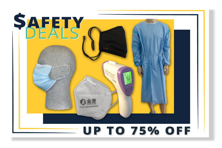 ORRSafety's tweet photo. Check out this week's #safetydeals on Isolation Gowns, Thermometers and Masks #ppe https://t.co/Q4WRhxmcYR https://t.co/Uwj1gf62r7