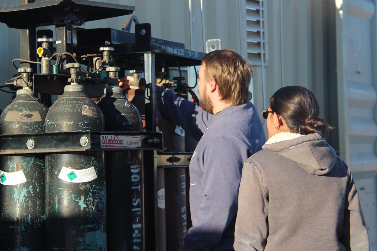ERAUPrescottRDL's tweet photo. On Thursday, Seniors worked on a hotfire of Kairos, a liquid engine, at the RDL's student-build liquid test stand as part of their lab. This lab was created with the help of a current RDL member because of the club's strong presence on campus.
#RDL #ERAU  #BoostLab https://t.co/iGBynsNxaM