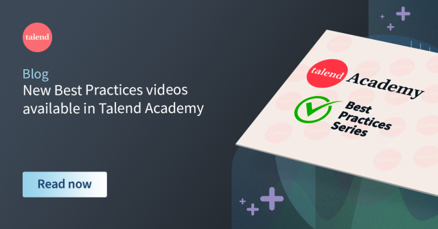 sonofknute's tweet photo. New Best Practices videos are available on Talend Academy. Check out the short videos for useful tips on new topics, including Salesforce and ELT. #Talend #TalendAcademy #bestpractices https://t.co/Uc97tMkjlF https://t.co/OBfWAswrBC
