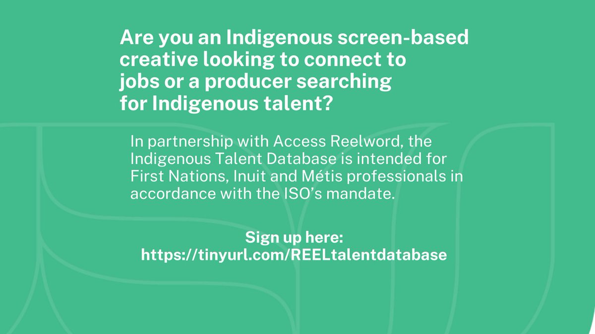 Indigenous Screen Office tweet media