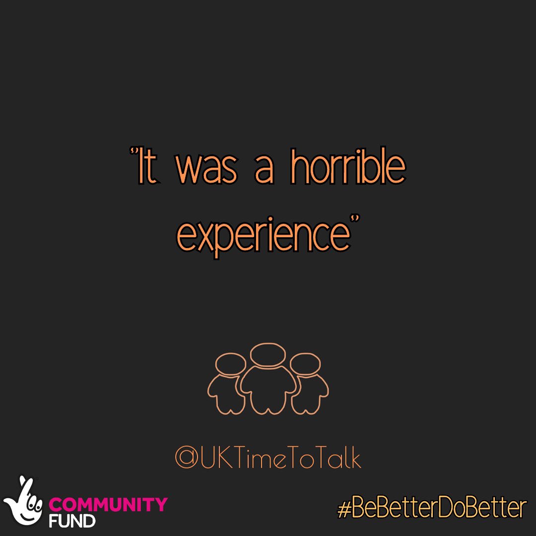 UKTimetoTalk's tweet image. When we asked our community what it was like to be bullied 🧡☹️

No one should have to go through it. 

#onekindword #bullyblock #bebetterdobetter #antibullying #antibullyingweek #awareness #cyberbullying #support #mentalhealth