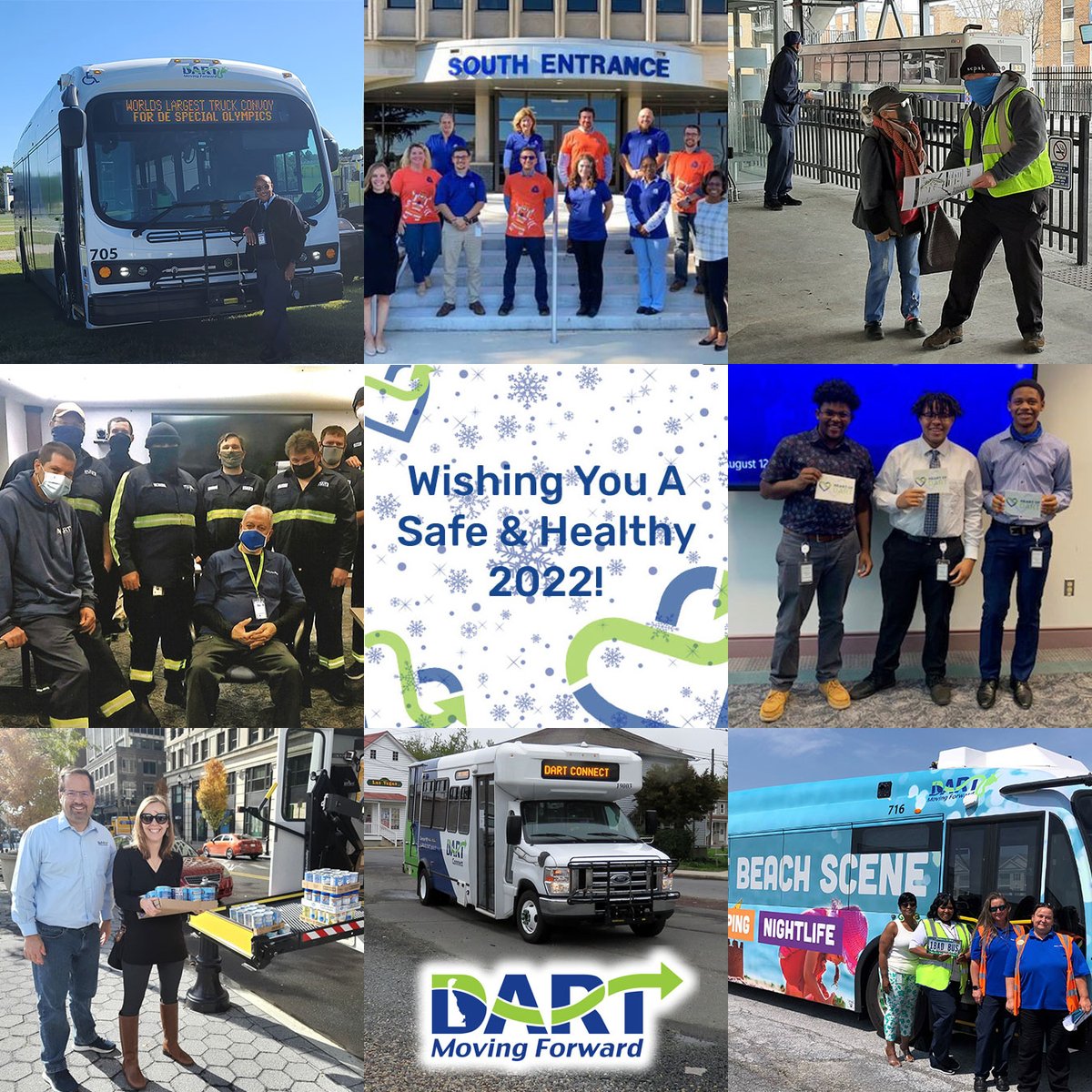Dartfirststate's tweet photo. We made it! Happy New Year! Wishing you a wonderful and safe 2022 π₯³πππ #TransitFamily #TransitLife #DARTDE #NetDE https://t.co/N6iBcWPoOE
