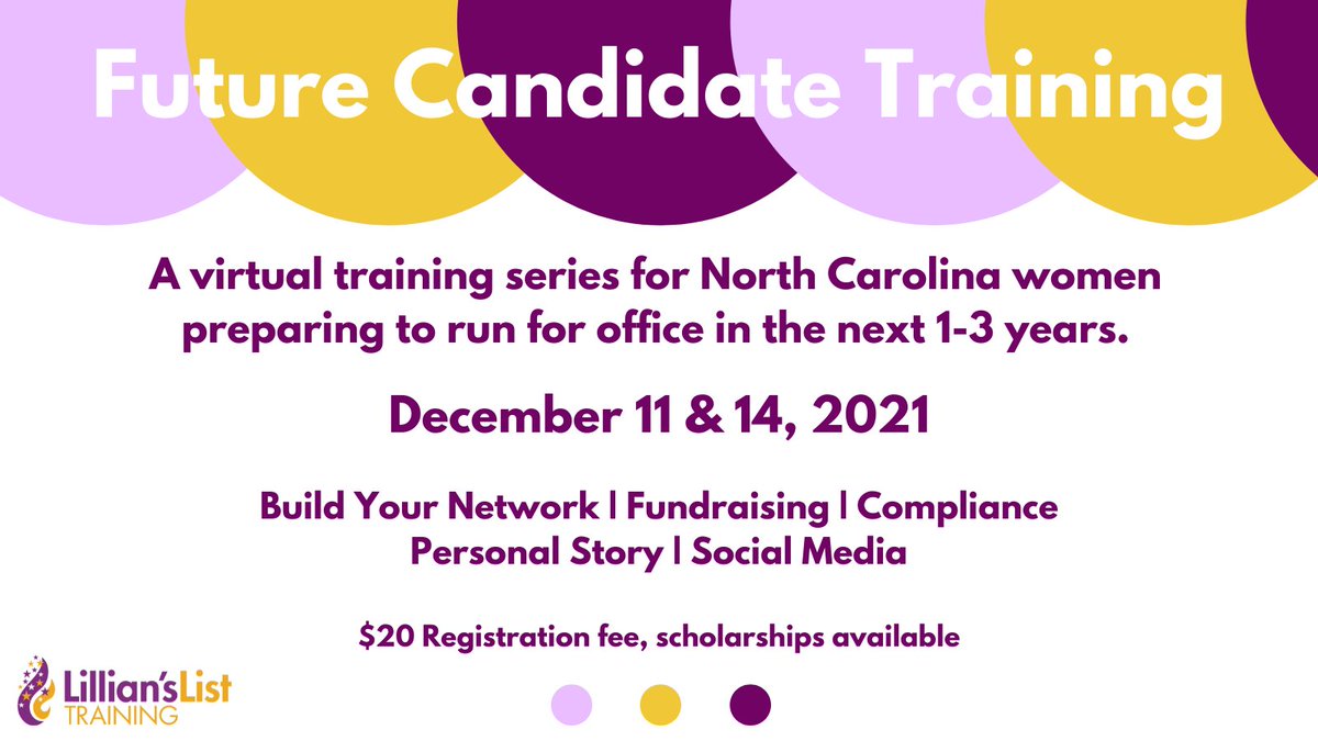 LListFoundation's tweet image. It's our last candidate training of the year! If you're planning to run for office in 2022 and haven't joined us for one yet, sign up today! bit.ly/3qZqvtr