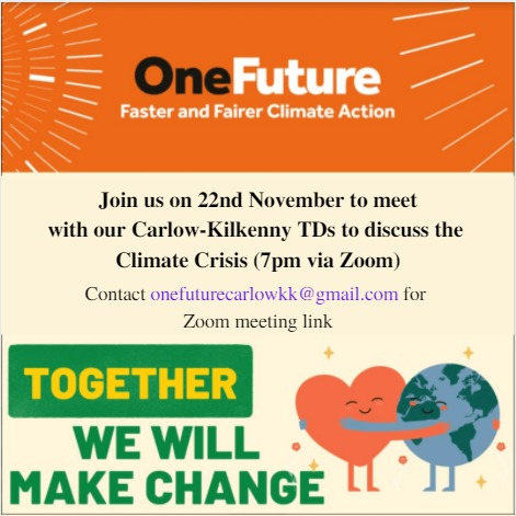 SadhbhO's tweet photo. Join us in Carlow Kilkenny at a Town Hall (online) event with our TDs to discuss #ClimateAction, poor water &amp; environmental quality in the South East of Ireland. @SCC_Ireland @JMcGuinnessTD @JPPhelan @Kathleensf1 @noonan_malcolm @JenMurnaneOConn https://t.co/N6wm9bnkwp