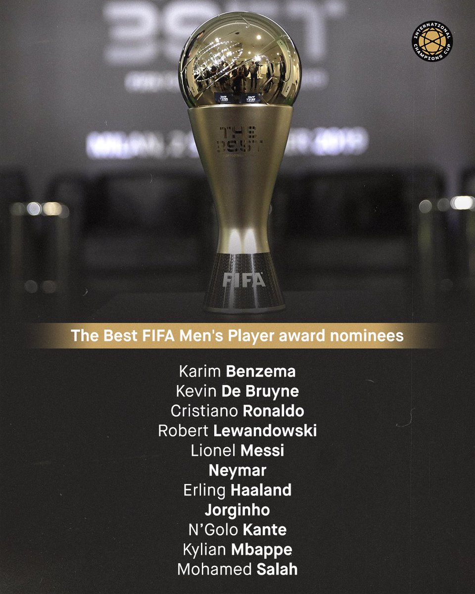 The shortlist for 'The Best FIFA Men's Player' award is in 🥇

Who do you have taking the award home? 🤔
