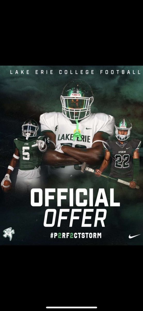 Excited and blessed to announce that I have recieved an offer to play at Lake Erie College! Thank you @Coachjackson619 <a href="/thompsmd23/">Coach Thompson</a> 🌪