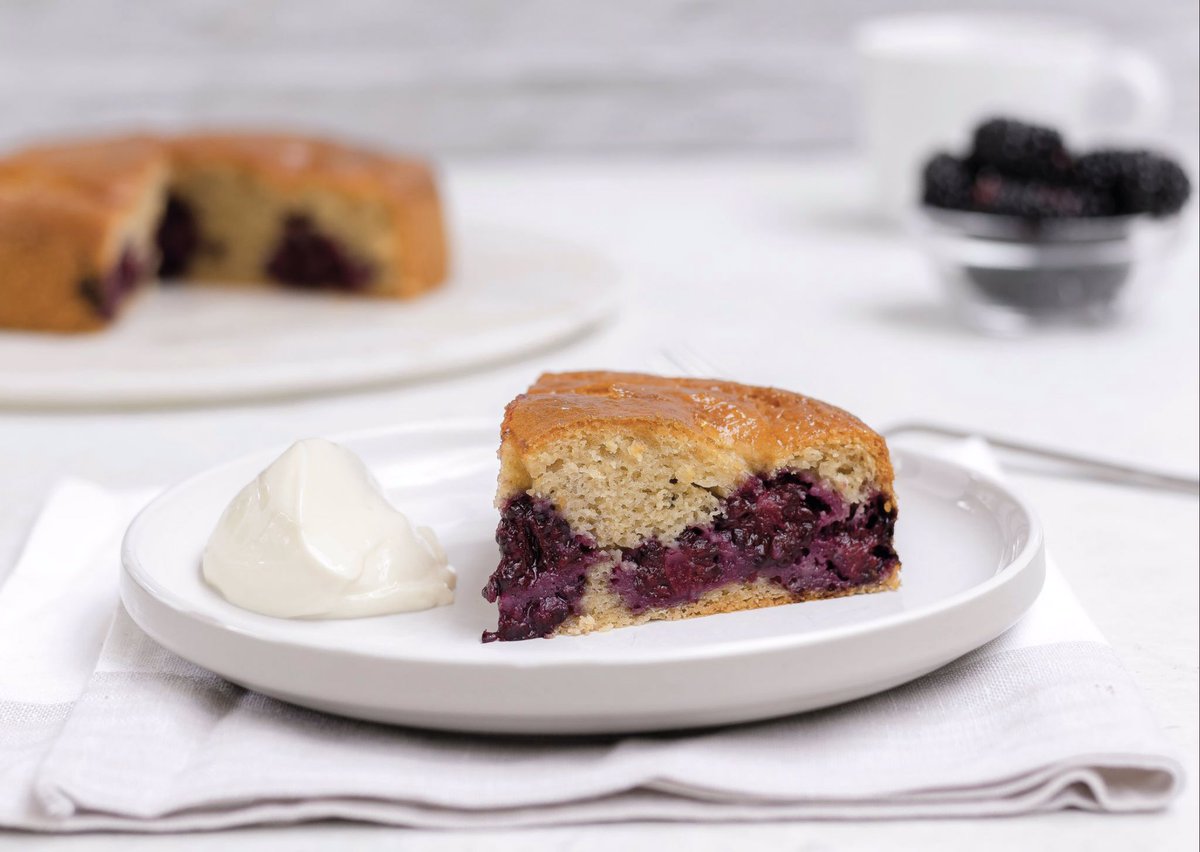 Anyone else craving #cake today?! 😋 
MAKE - Gluten Free Blackberry cake
Enjoy the zingy taste of fresh blackberries in this delicious gluten-free cake, find the #recipe in this month’s One mag or online via website #glutenfree #baking #exeter #devon