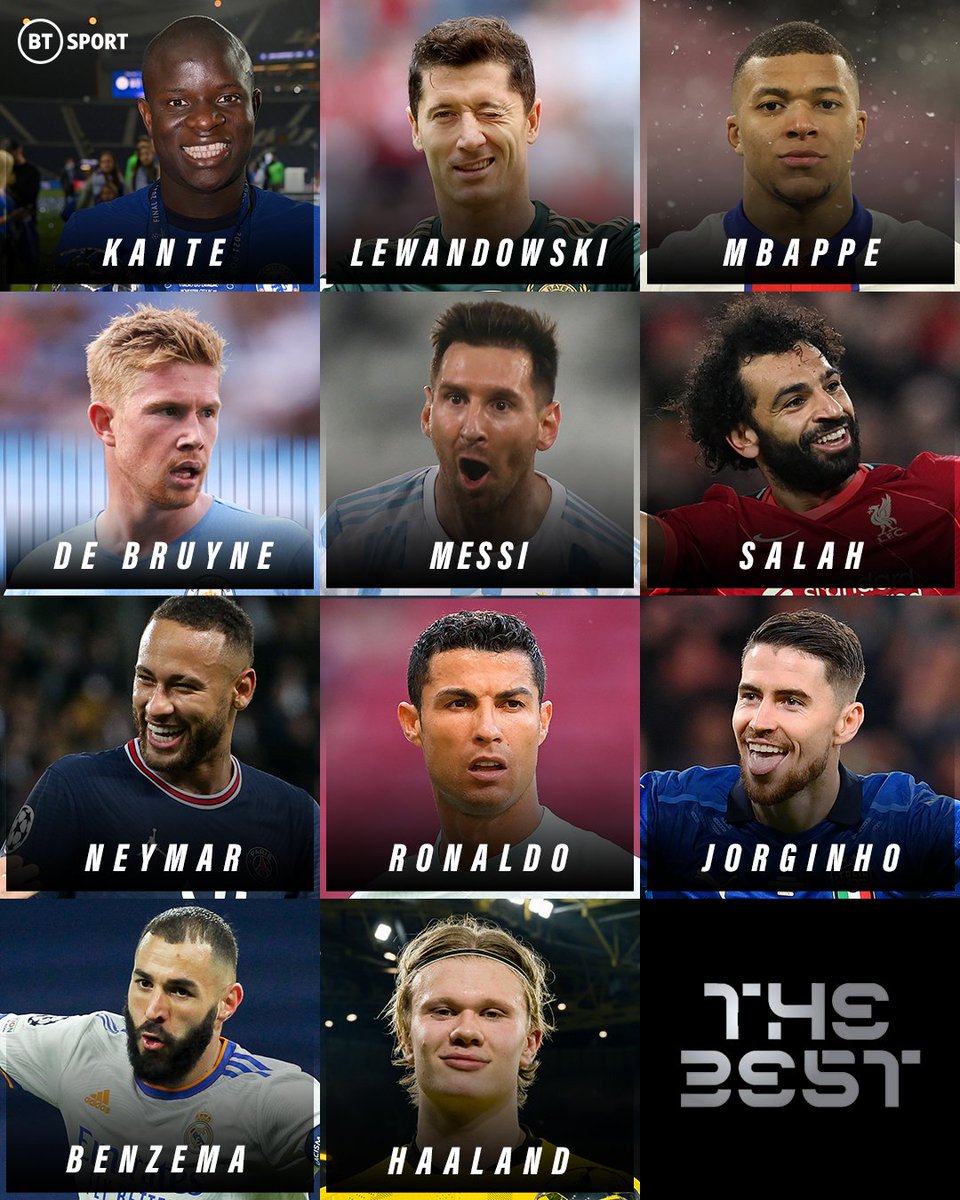 The shortlist for FIFA's #TheBest Men’s Player has been announced... 🏆👀