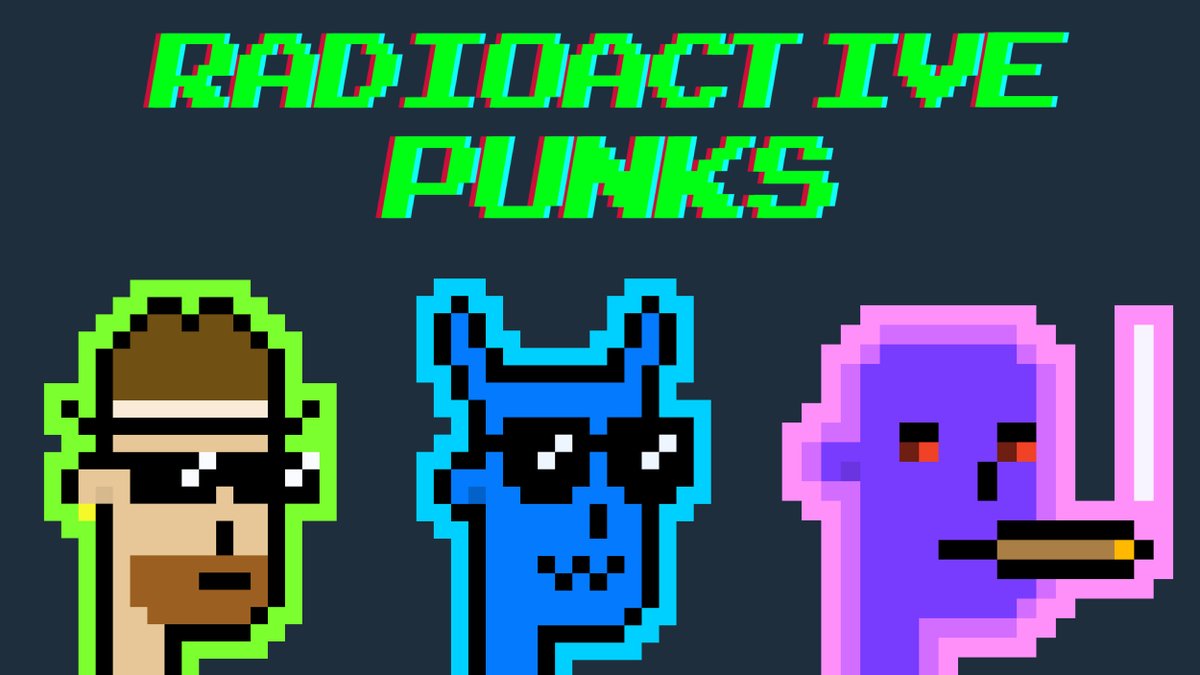 radioactivepnks's tweet photo. We got some dope things coming for $RPUNKS holders!
Keep your radioactive eyes peeled 👀
Details coming soon ☢️
#radioactivepunks https://t.co/JCPAMj5yEv