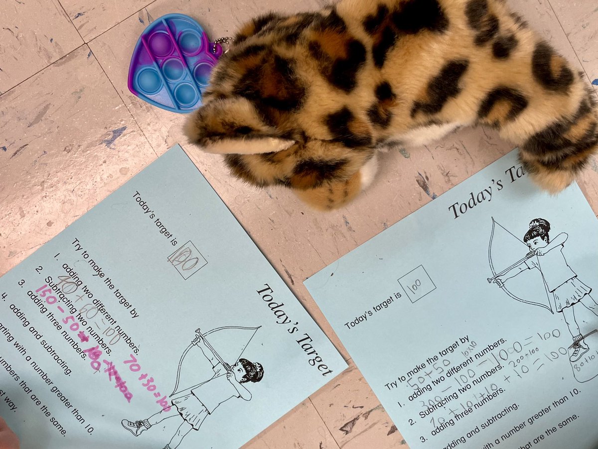 OakThinkers's tweet photo. Playing Today’s Target in math class today 🎯 @APSGifted @APSMath https://t.co/5H1fws8NKr