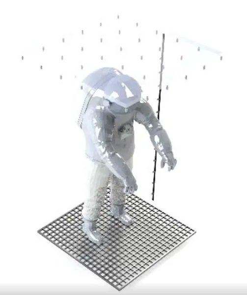 NASALangley's tweet photo. On the Moon, dust creates a set of challenges that require new technology to overcome and ensure #Artemis astronauts and space systems are safe. https://t.co/vW9OYmRdrt

📸: @wsu's concept uses a liquid cryogen spray bar and a handheld sprayer to clean dust from spacesuits. https://t.co/O68uAiDPAW