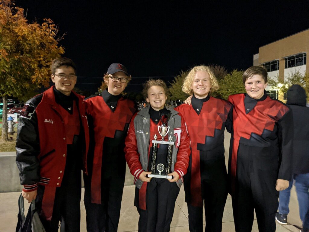 FineArtTylerISD's tweet image. Congrats to Mr. Montgomery and students of the @TLRedRaiders @TylerLegacyBand percussion section for receiving the highest score &amp;amp; place in school history at the Lone Star Classic competition. 👏👏 👏 so much talent! They worked hard &amp;amp; it payed off! @TylerISD #TylerISDFineArts