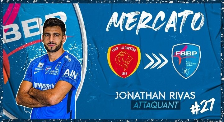 On souhaite bien évidemment la bienvenue à Jonathan Rivas qui signe librement depuis <a href="/LyonLaDuchere/">Lyon - La Duchère</a> !

On espère te voir rapidement à l'action <a href="/RivasJo19/">Jo Rivas</a> ! 💙