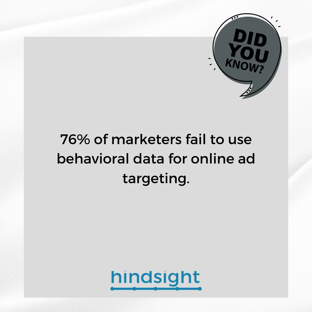 Hindsight_Sol's tweet photo. Did you know that 76% of marketers fail to use behavioral data for online ad targeting?

Tag that person who needs to know! 

#Contextualadvertising #contextualtargeting #Nativeadvertising #Dynamiccontentoptimization #Advertising #Contextualintelligence #Adaptiveadvertising #... https://t.co/TL07krJPAK