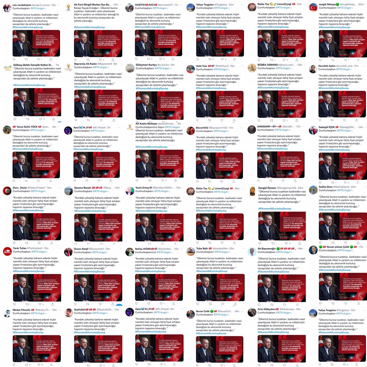 “ #EkonomikKurtuluşSavaşı “
Fake TT Analizi!
-Fişkiye Troll Ajansı iş başında!
-1000 lerce copy/paste
-1000 lerce bot/troll hesap
-1000 lerce oto tweet
-%98 fake profil/isim/resim ve aynı açılış tarihleri
-RESMEN FAKE TT YAPARAK SAYIN CB NIMIZI MAĞDUR ETMİŞ FİŞKİYE TROLL AJANSI!