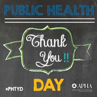 Thank you, pubic health professionals. 
#Health406 #PublicHealthDay