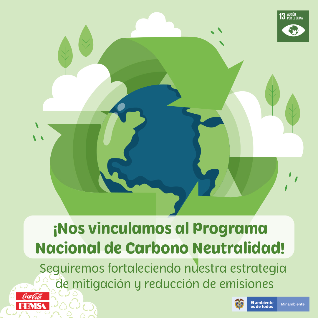shayravelez's tweet photo. ¡En KOF hacemos parte del Programa Nacional de Carbono Neutralidad! Participar en este programa  ayudará a ejecutar nuestra estrategia de reducción de emisiones y a cumplir las metas nacionales en materia de adaptación al cambio climático. ¡Otra gran noticia! #PlanetaKOF https://t.co/oscFrT0vm0