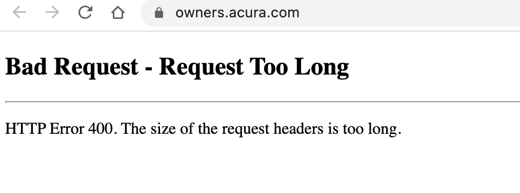 AdeelNY's tweet photo. @AcuraClientCare Looks like https://t.co/VKrmD60AoF is down... https://t.co/Hnlmu3XIFj